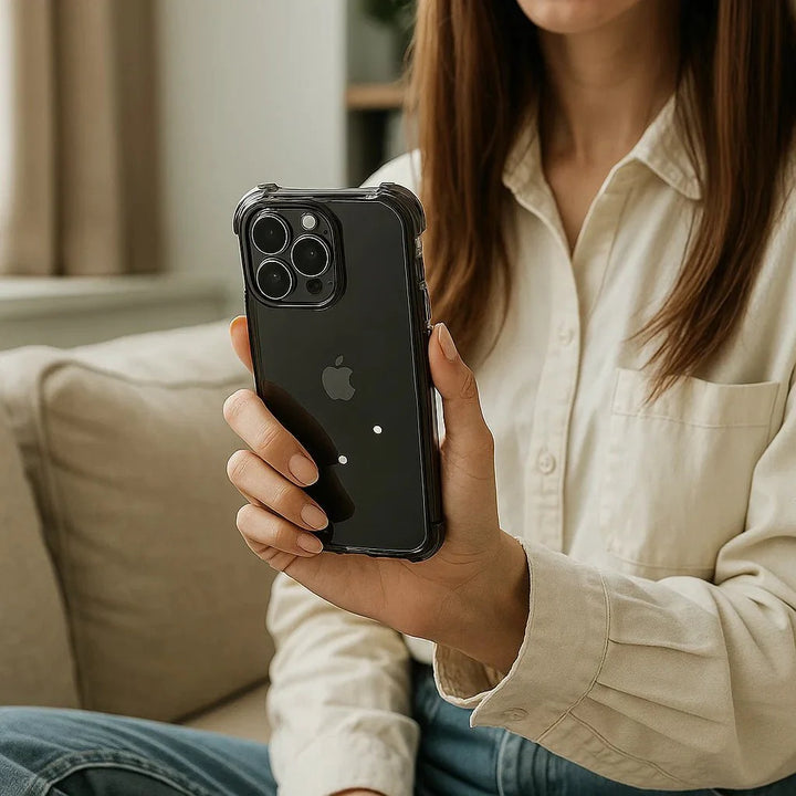 Skanto | AeroGuard – Støtsikker Gjennomsiktig Beskyttelsesdeksel for iPhone 11-17