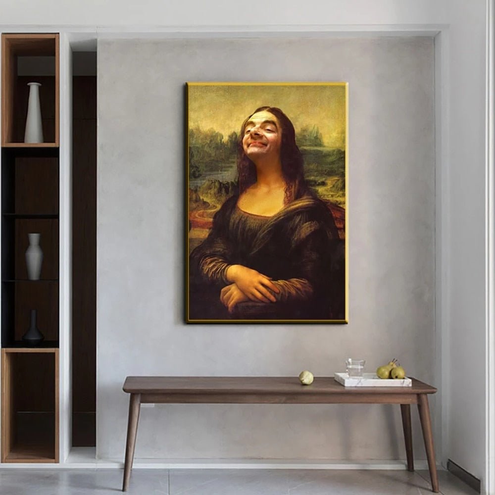 Skanto | Aesthetic Funny Mona Lisa Canvas Plakat