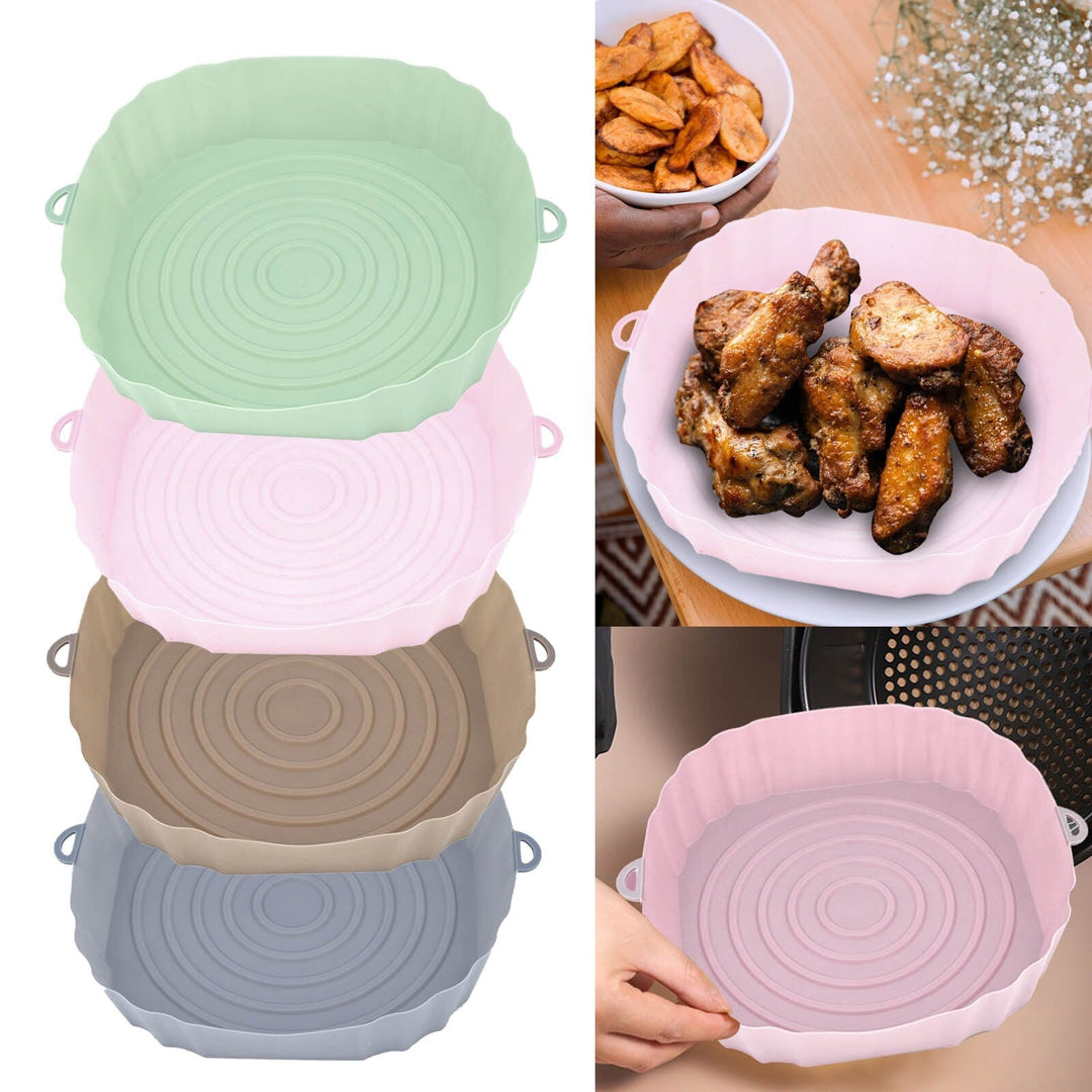 Luftfrityr Bakebrett Silikonpott Nonstick Luftfrityr Bakeform | Skanto