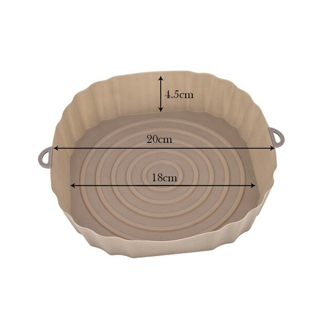 Luftfrityr Bakebrett Silikonpott Nonstick Luftfrityr Bakeform | Skanto