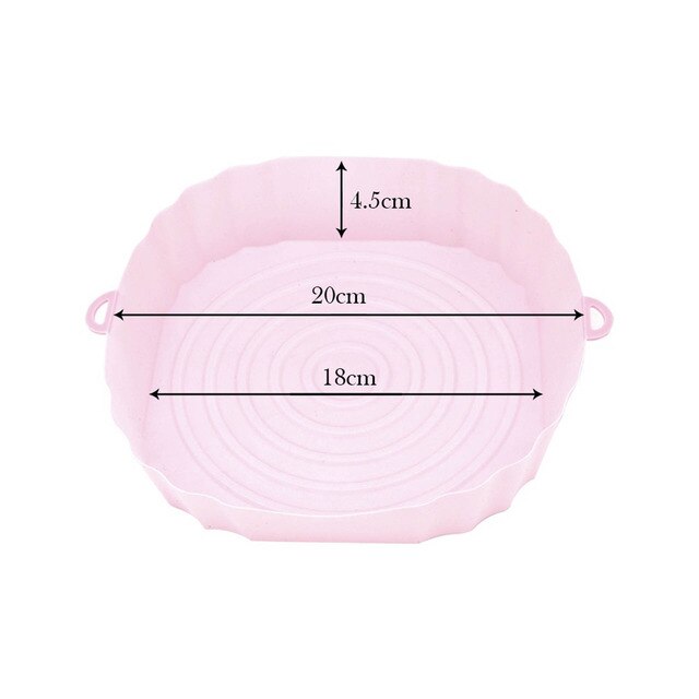 Luftfrityr Bakebrett Silikonpott Nonstick Luftfrityr Bakeform | Skanto