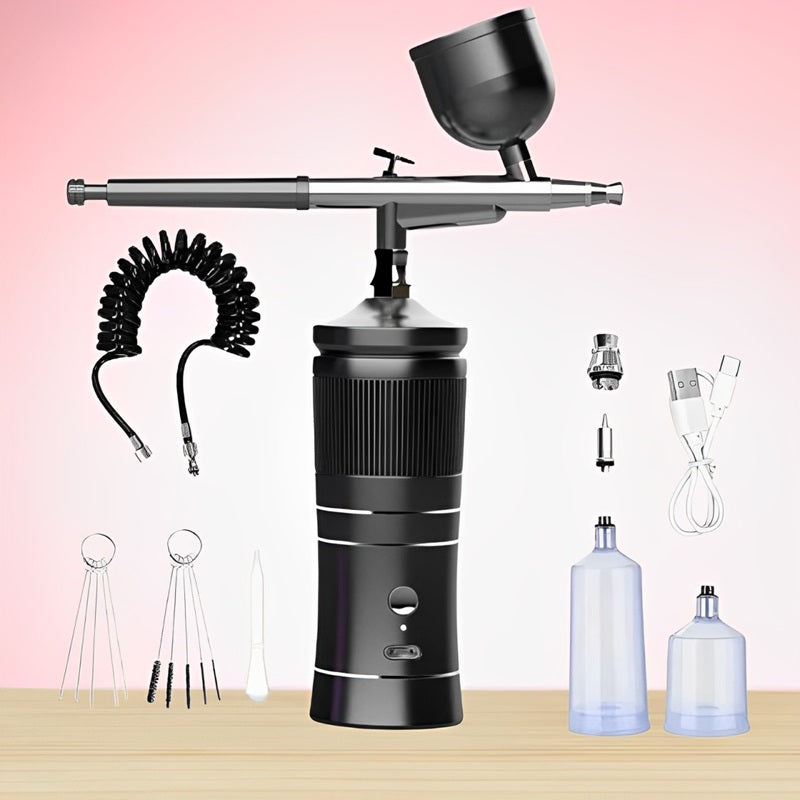 Skanto | Trådløs Mini Airbrush Kit med Kompressor