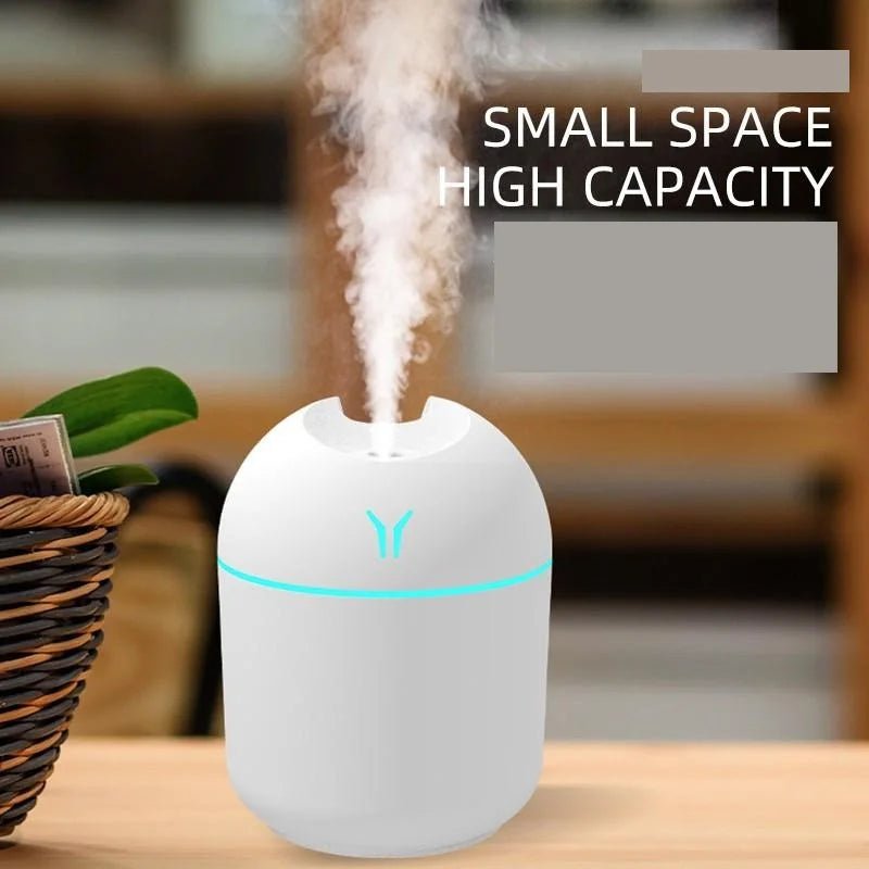 Skanto | AirMist 250 – USB Mini Luftfukter med Aromaterapi Funksjon