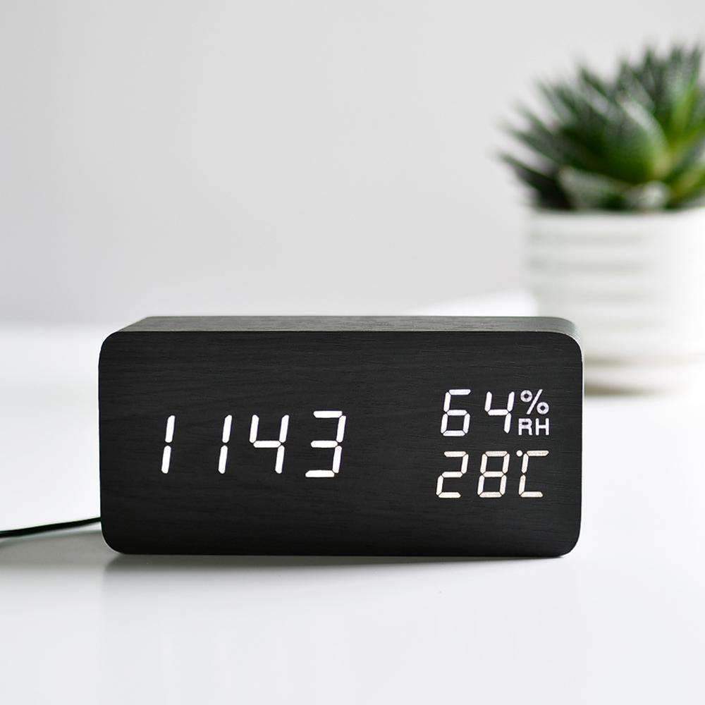 Skanto | LED Trevekkeklokke - Tre Tid For Din Morgen