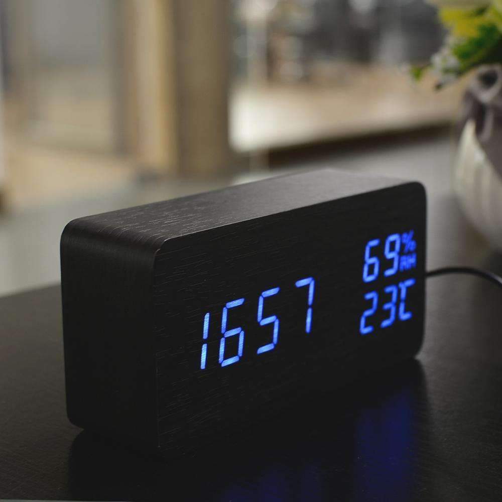 Skanto | LED Trevekkeklokke - Tre Tid For Din Morgen