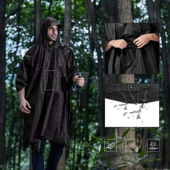 Skanto | All-Terrain Trek Poncho | Vanntett, pakkbar og lett for utendørs eventyr og beredskap