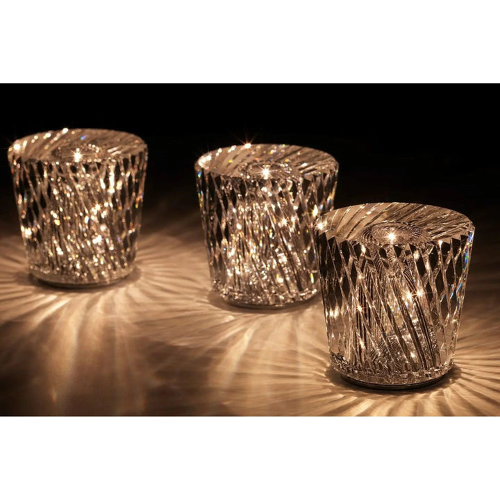 Skanto | Lampe - Luksus Diamant Krystall LED Oppladbar Bordlampe