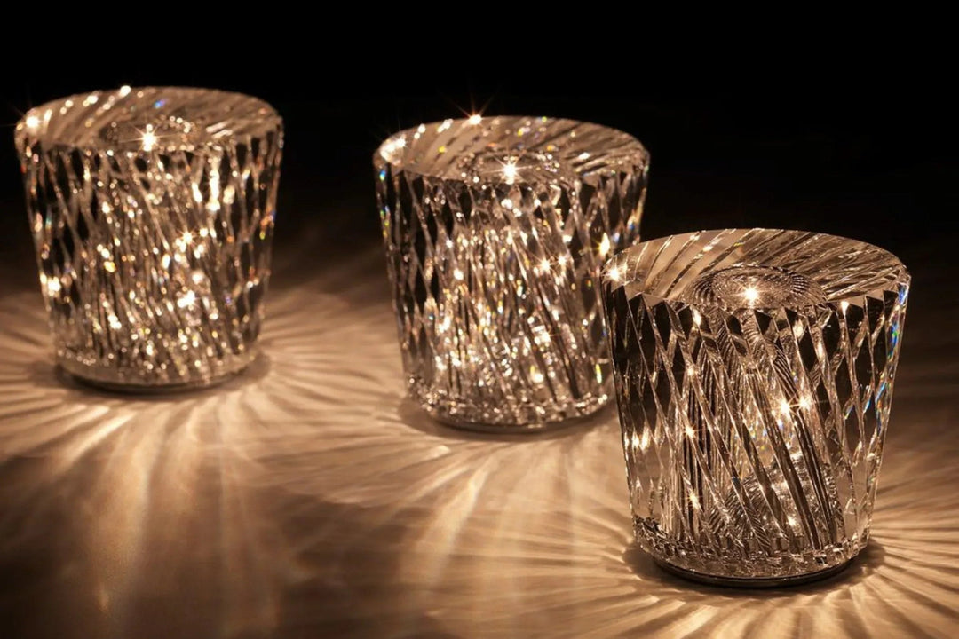 Luksuriøs Oppladbar Diamantkrystallampe - Lumière Diamant | Skanto