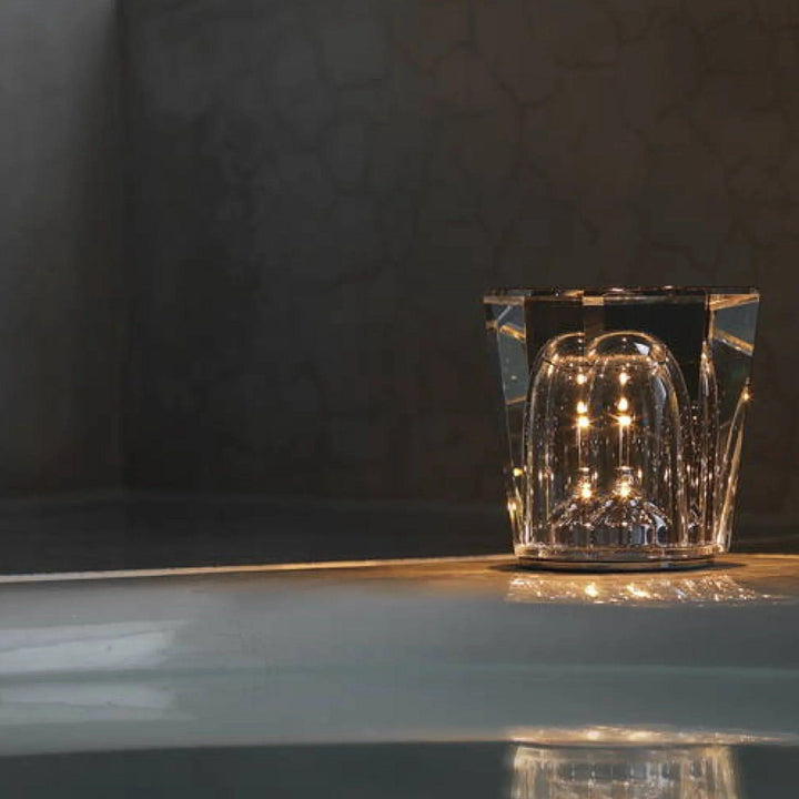 Skanto | Lampe - Luksus Diamant Krystall LED Oppladbar Bordlampe