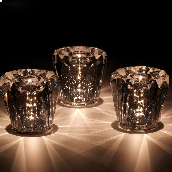 Luksuriøs Oppladbar Diamantkrystallampe - Lumière Diamant | Skanto