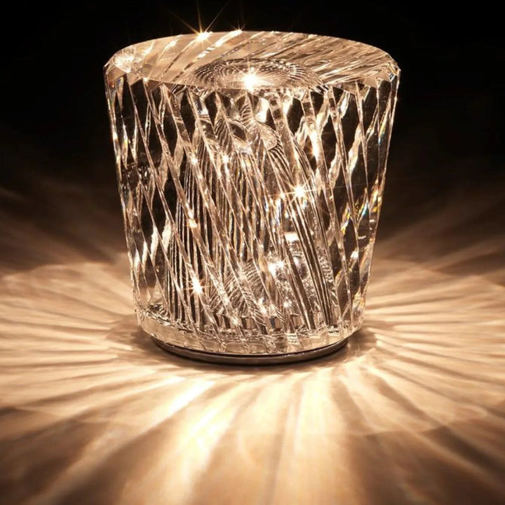 Luksuriøs Oppladbar Diamantkrystallampe - Lumière Diamant | Skanto