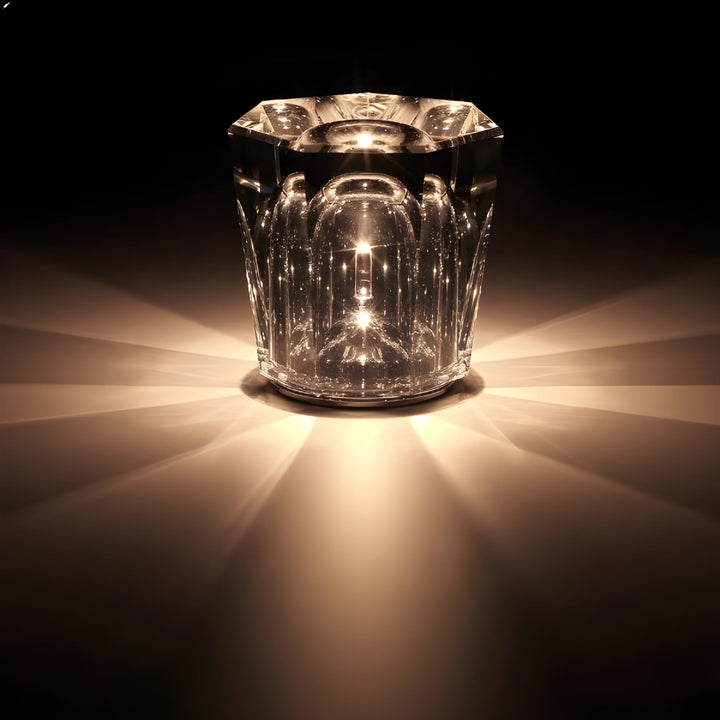 Skanto | Lampe - Luksus Diamant Krystall LED Oppladbar Bordlampe