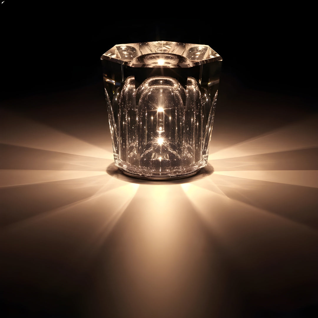 Luksuriøs Oppladbar Diamantkrystallampe - Lumière Diamant | Skanto