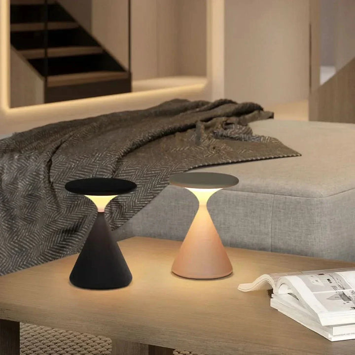 Skanto | Timeglass Trådløs LED Bordlampe med Touch Dimmer
