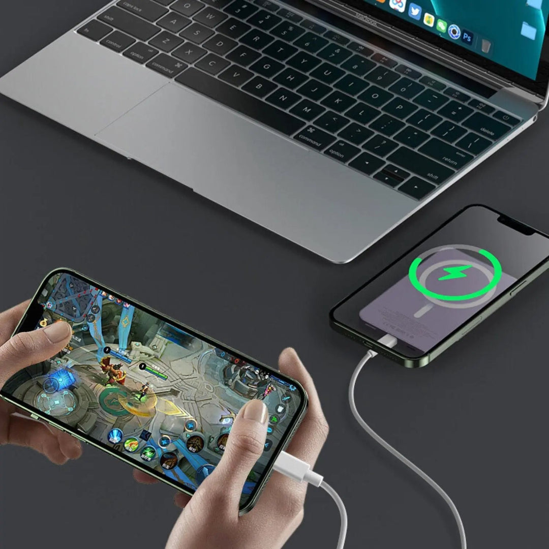 Skanto | Slank Magnetisk Hurtiglader Power Bank – Trådløs, Høy-kapasitet Backup Batteri for Alle Enheter