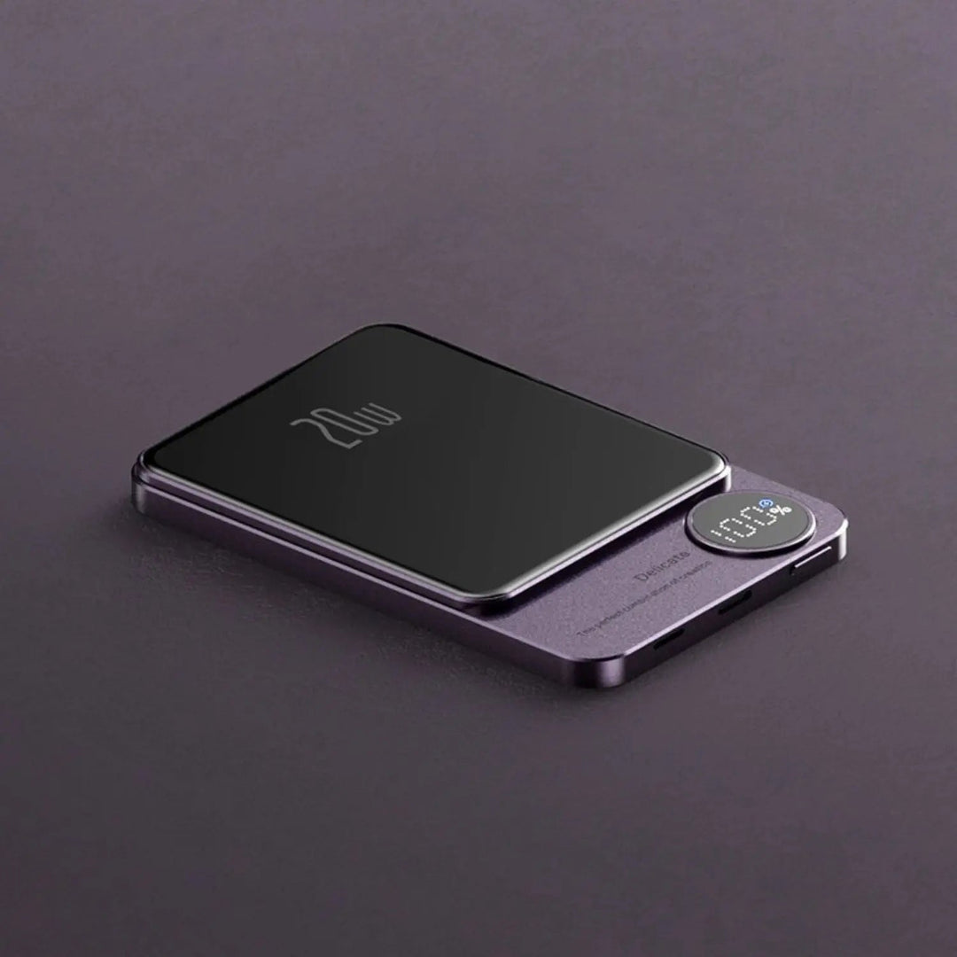 Skanto | Slank Magnetisk Hurtiglader Power Bank – Trådløs, Høy-kapasitet Backup Batteri for Alle Enheter