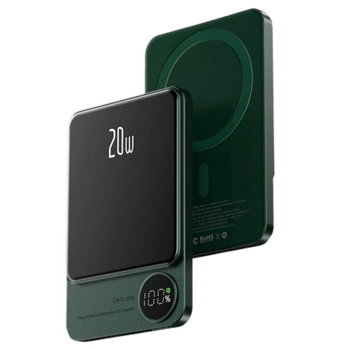 Skanto | Slank Magnetisk Hurtiglader Power Bank – Trådløs, Høy-kapasitet Backup Batteri for Alle Enheter
