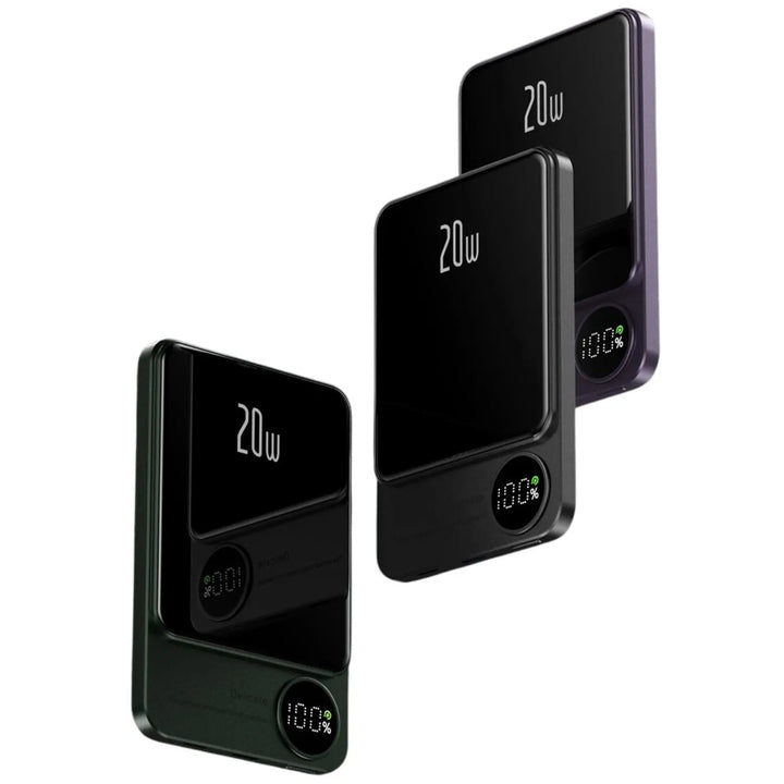 Skanto | Slank Magnetisk Hurtiglader Power Bank – Trådløs, Høy-kapasitet Backup Batteri for Alle Enheter