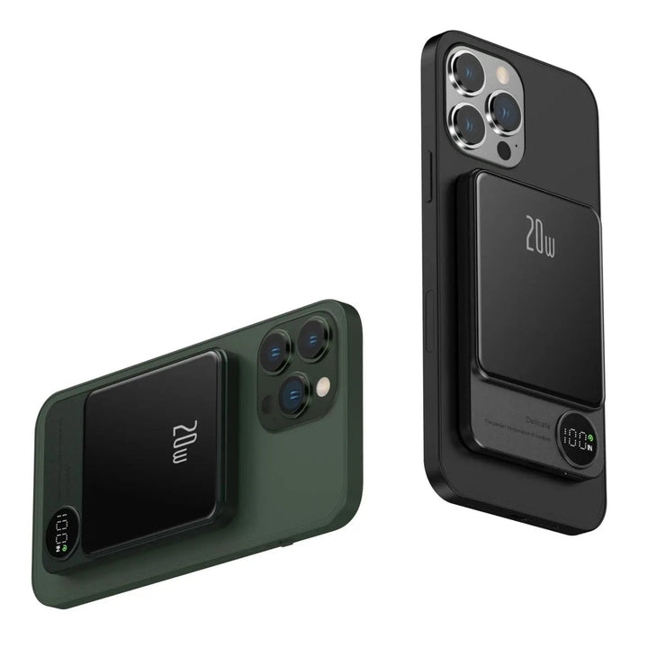 Skanto | Slank Magnetisk Hurtiglader Power Bank – Trådløs, Høy-kapasitet Backup Batteri for Alle Enheter