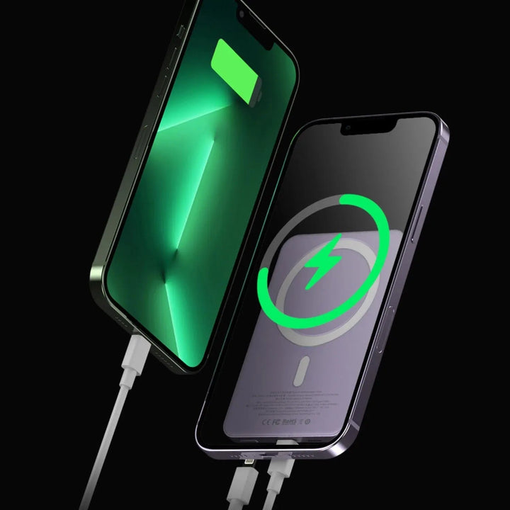 Skanto | Slank Magnetisk Hurtiglader Power Bank – Trådløs, Høy-kapasitet Backup Batteri for Alle Enheter