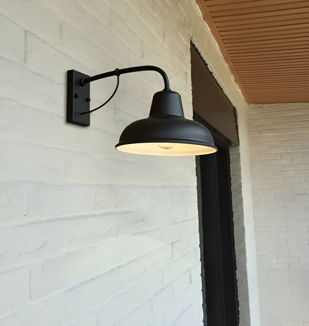 Skanto | Rustikk jern vegglampe - Vintage utendørsbelysning