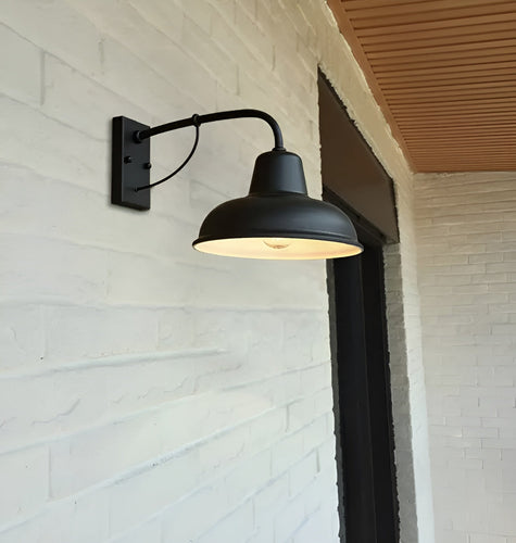 Skanto | Rustikk jern vegglampe - Vintage utendørsbelysning