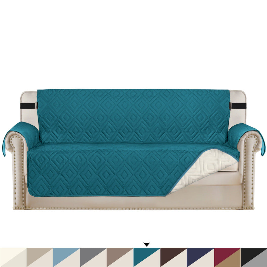 Quilted Sofa Cover Pet Protector Throw Waterproof Sofa Slip Covers 1/2/3 Settee Skanto