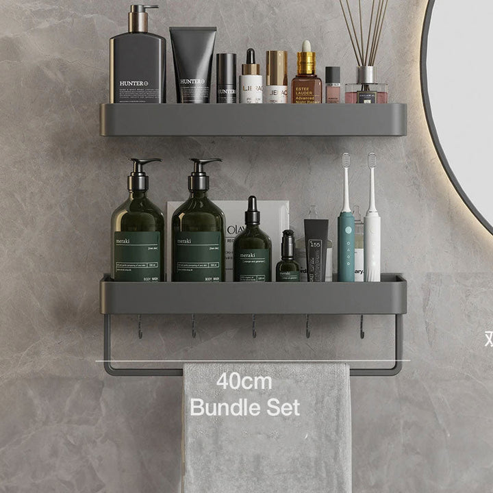 Skanto | AquaShelf – Stilfull Vegghylle for Moderne Baderom Oppbevaring