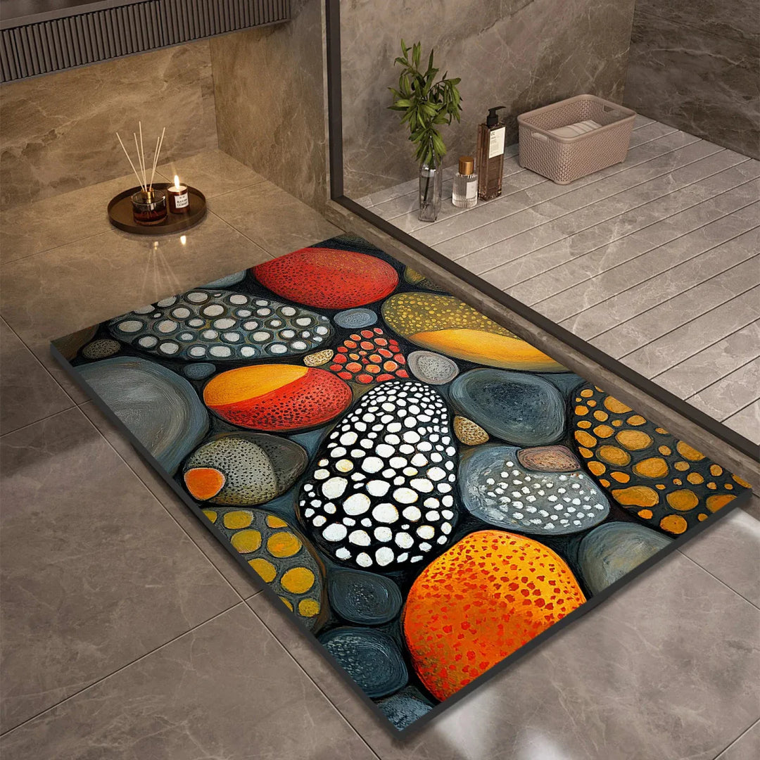 Skanto | AQUASOFT BADERMATTE – Diatomitt Badematte for Sikkerhet & Komfort
