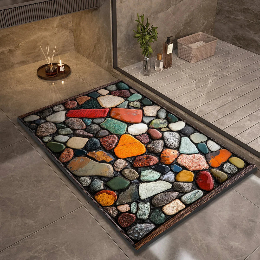 Skanto | AQUASOFT BADERMATTE – Diatomitt Badematte for Sikkerhet & Komfort