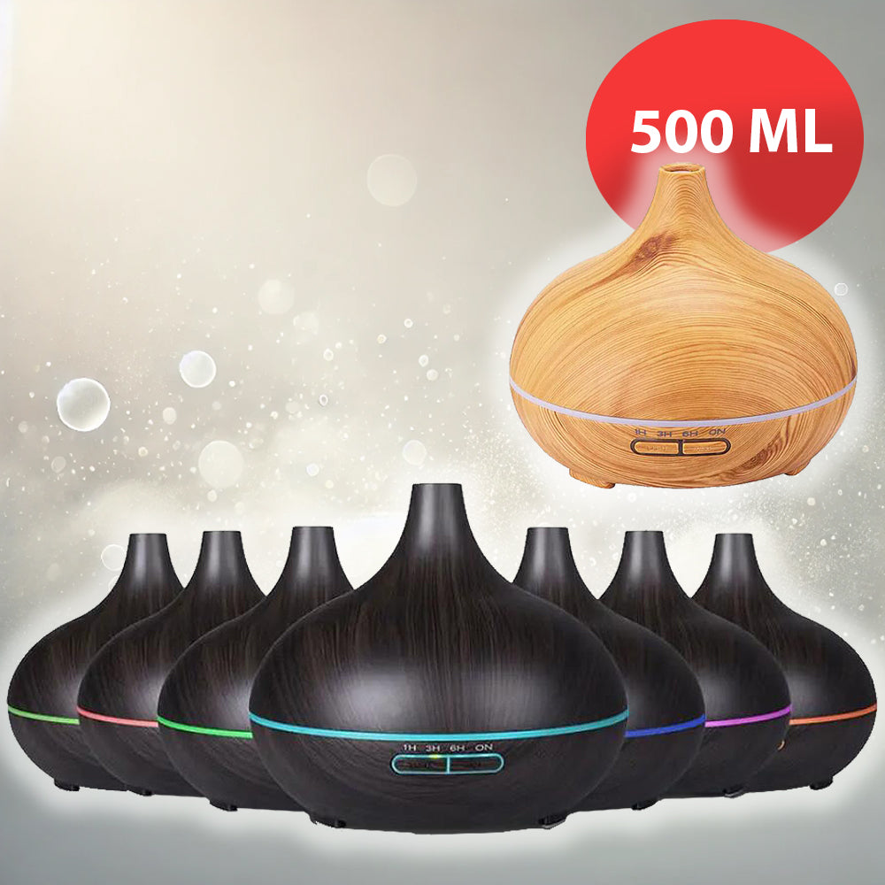 Aroma Diffuser – 500 ml med trelook | Skanto