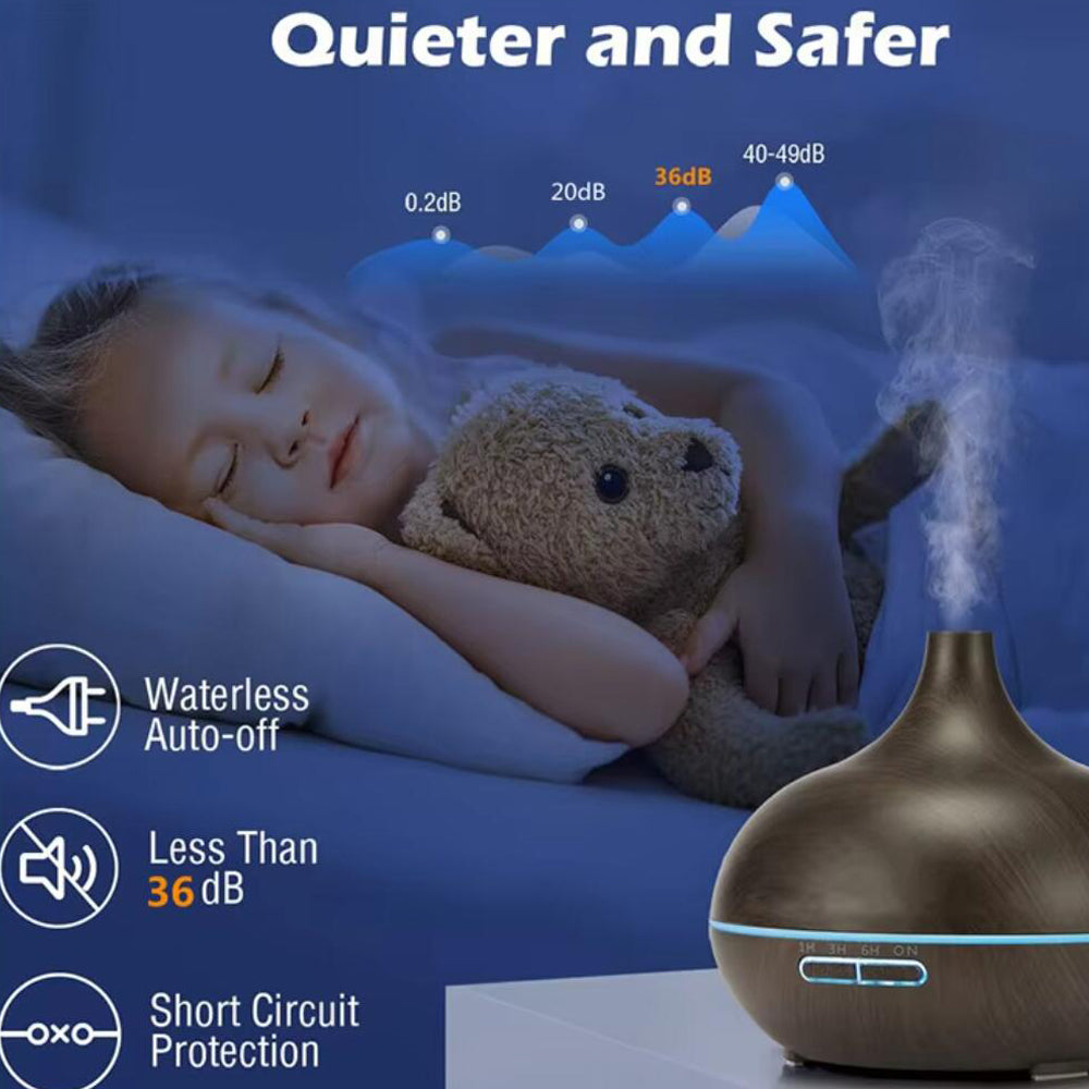 Aroma Diffuser – 500 ml med trelook | Skanto