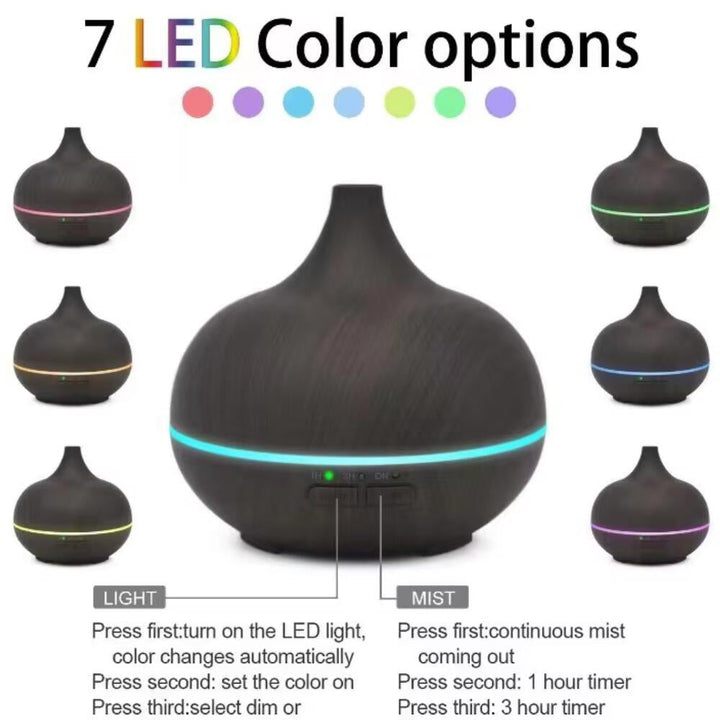 Aroma Diffuser – 500 ml med trelook | Skanto