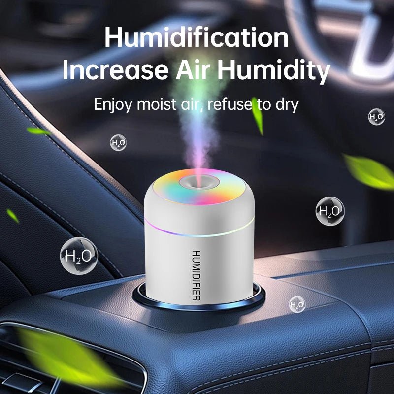 Skanto | AromaMist Mini – 180ml USB Luftfukter med LED-belysning