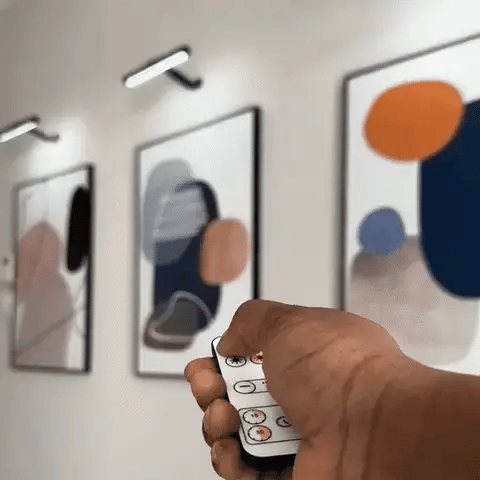 Skanto | ArtGlow LED Vegglampe – Trådløs Belysning for Kunst og Dekorasjon