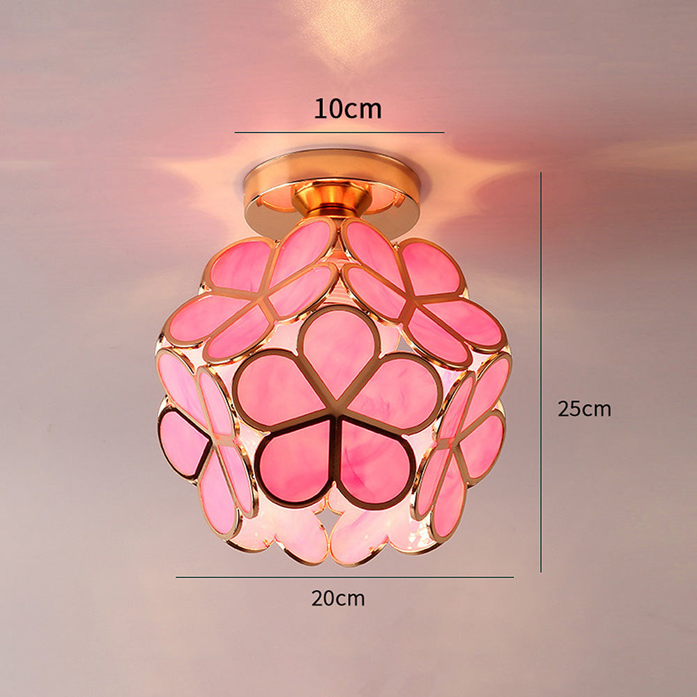 Skanto | Kunstnerisk Glass Taklampe med Blomsterdesign - FlowerHall