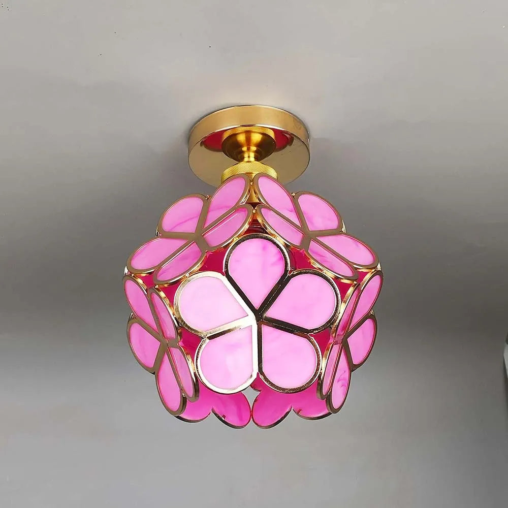 Skanto | Kunstnerisk Glass Taklampe med Blomsterdesign - FlowerHall