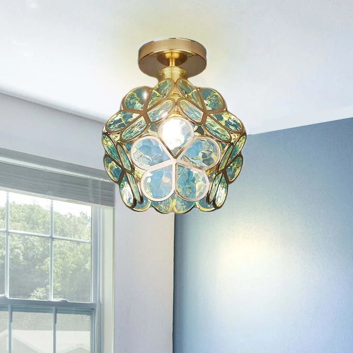 Skanto | Kunstnerisk Glass Taklampe med Blomsterdesign - FlowerHall