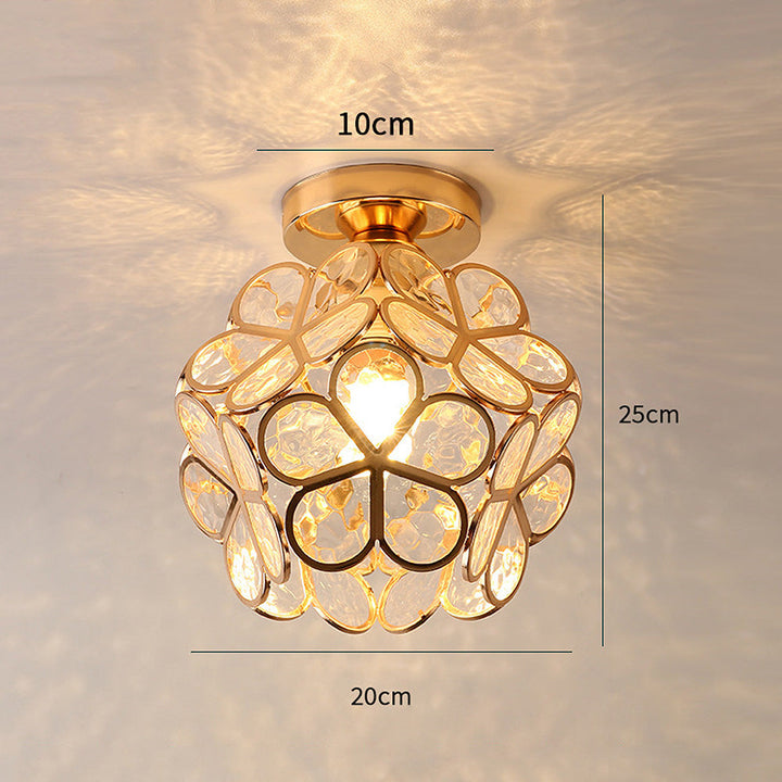 Skanto | Kunstnerisk Glass Taklampe med Blomsterdesign - FlowerHall