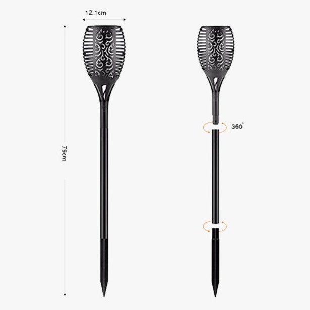 Solar Flame Flammende Lampe Fakkel | Skanto