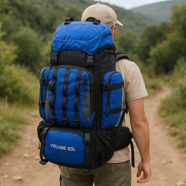 Skanto | 90L Vanntett Tursekk - Ultra-Lett Reisepakke for Utendørs Eventyr & Camping
