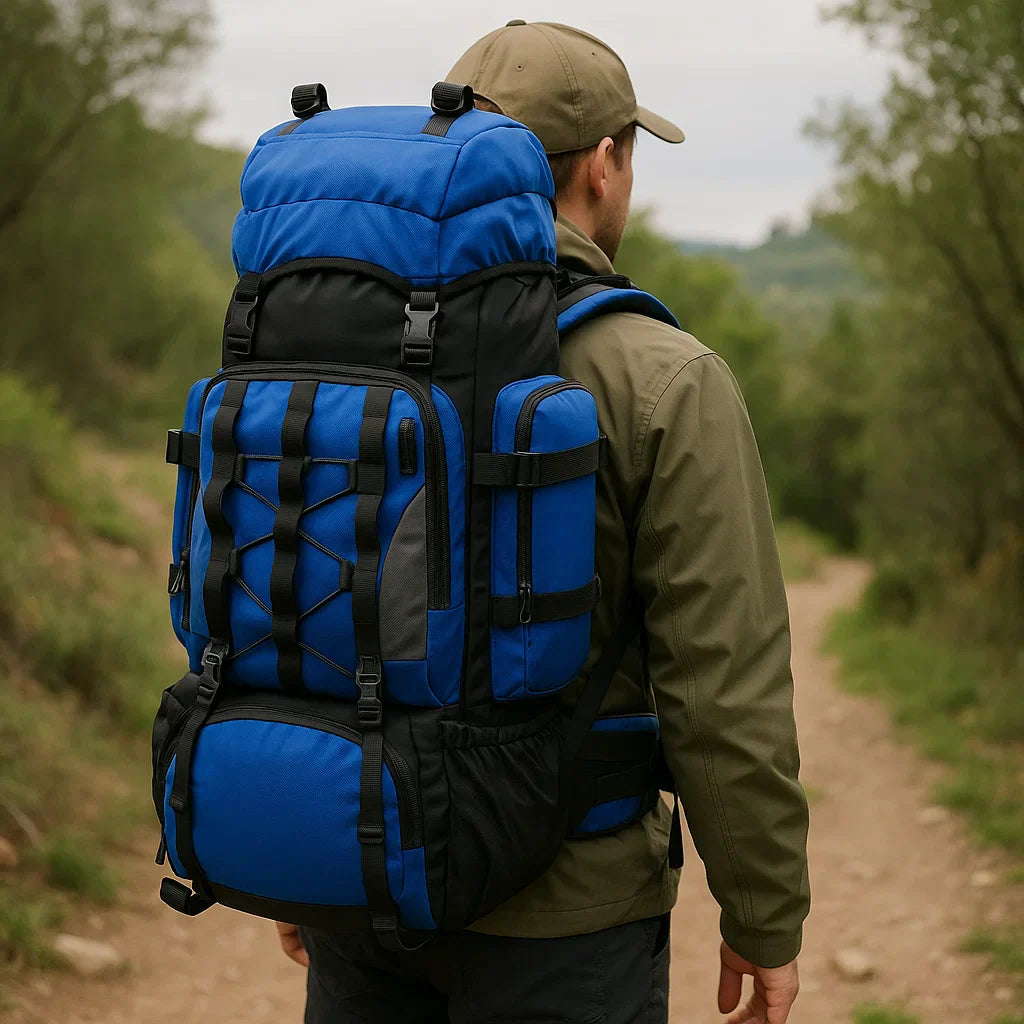 Skanto | 90L Vanntett Tursekk - Ultra-Lett Reisepakke for Utendørs Eventyr & Camping