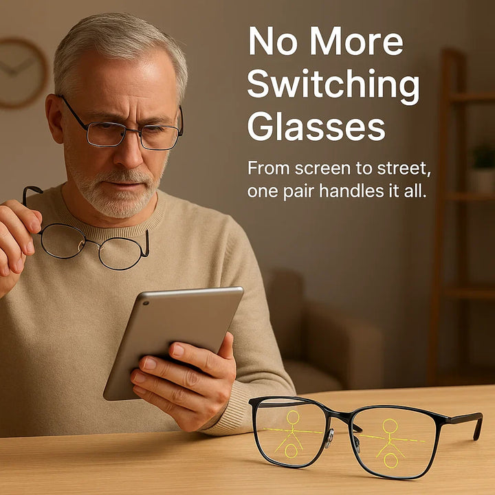 Skanto | Progressive Multifocal Glasses for Clear Vision - Tysk intelligent design for hverdagsbruk