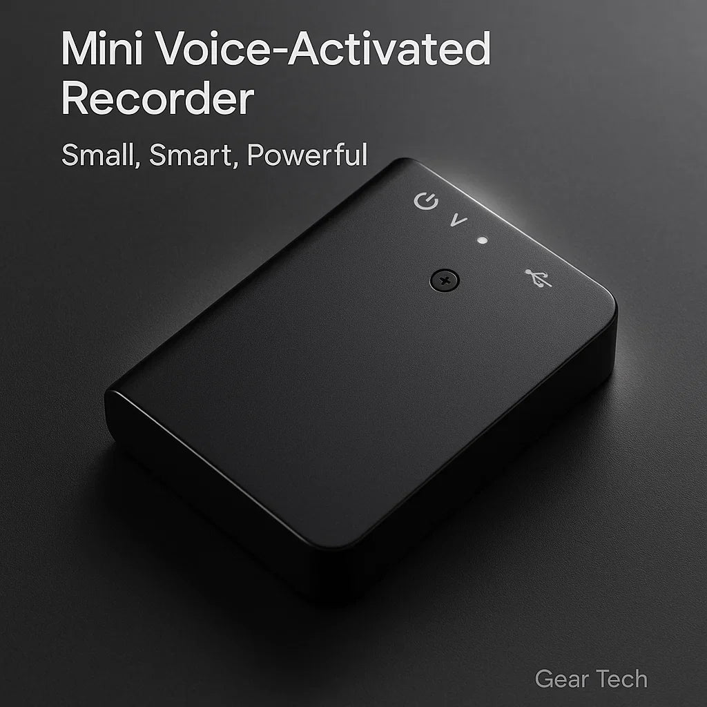 Skanto | Miniatyr Stemmespiller – Liten, Diskret, og Kraftig Lydopptak | Perfekt for Stealth Opptak og Stemmesensor