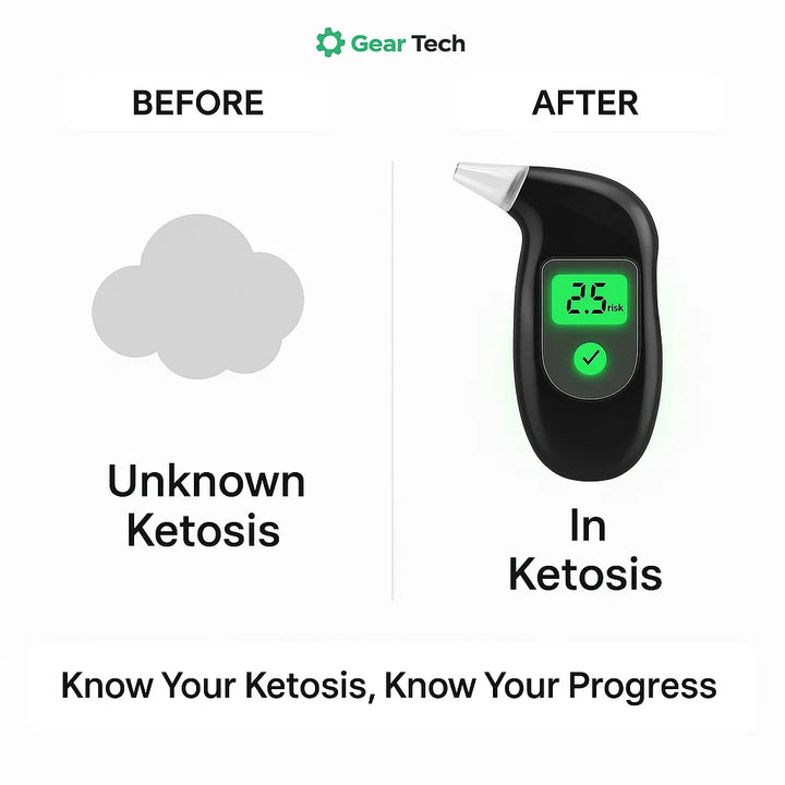 Skanto | Keto Breath Meter | Nøyaktig ketose overvåking for vekttap og kostholdsoptimalisering hjemme eller på farten