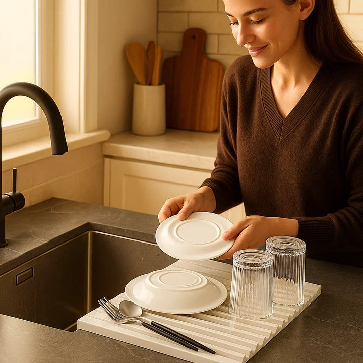 Skanto | Faltbar Silikon Dryppe Matte - Varmeresistent Design