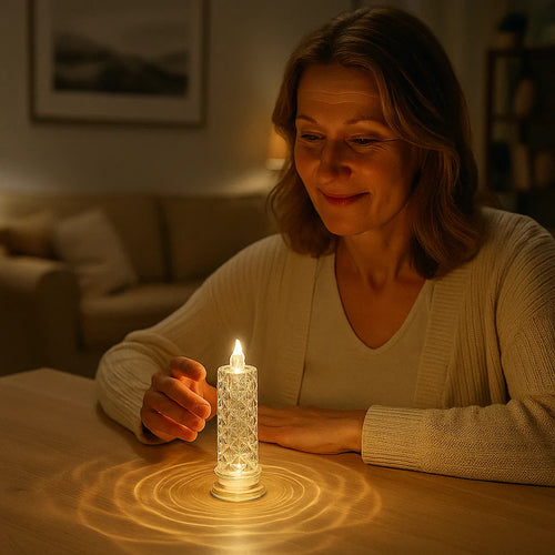 Skanto | LED Krystall Stearinlys