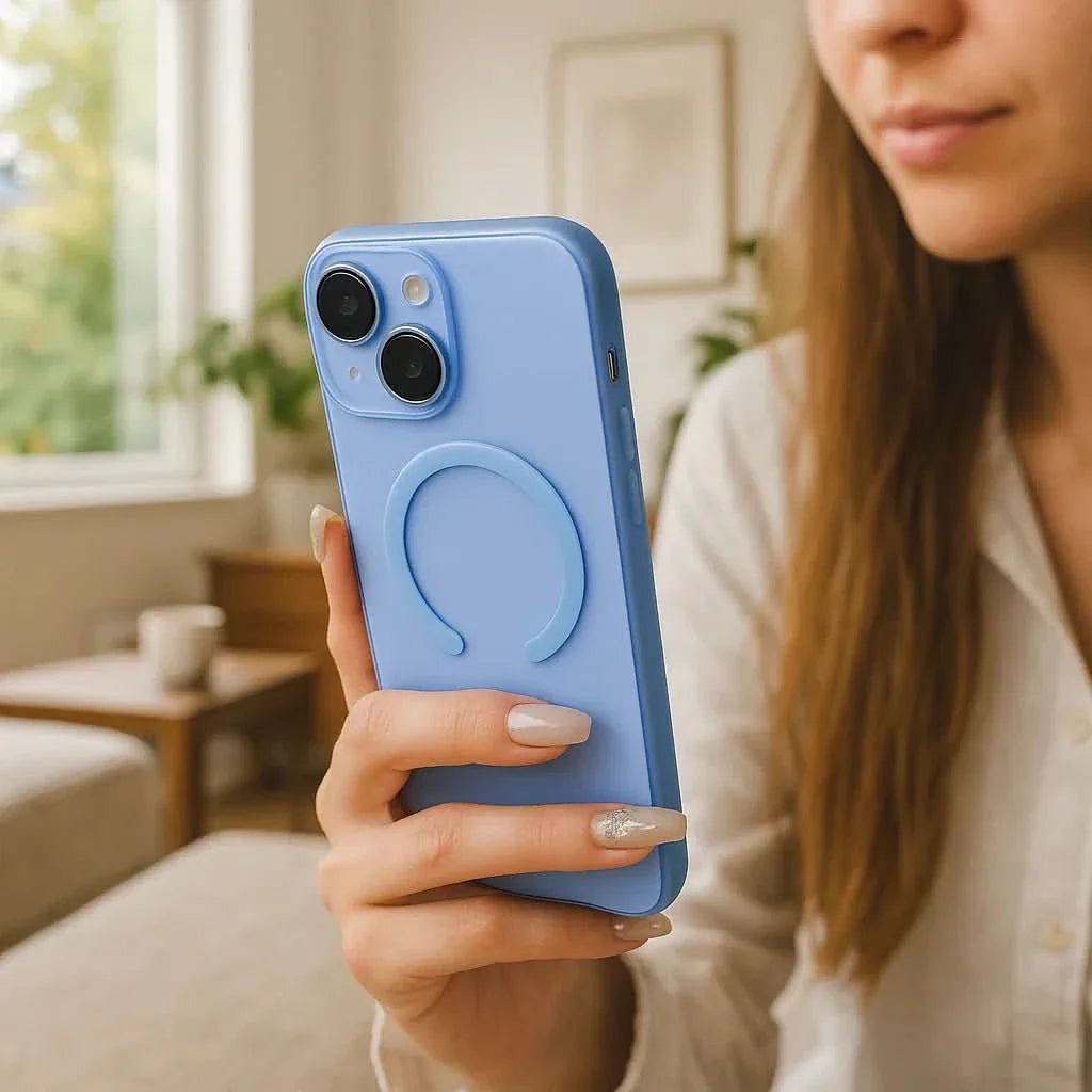 Skanto | Ultra-tynn, matt, klar MagSafe-deksel for iPhone