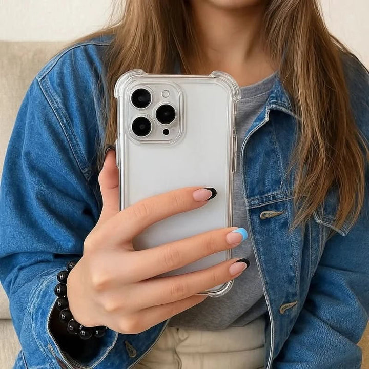 Skanto | Støtsikker transparent beskyttelsesdeksel for iPhone