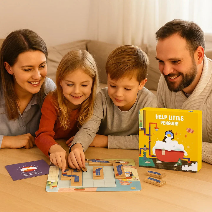 Skanto | Penguin Dusj Labyrint Puslespillspill - Fremme Logisk Tenking!